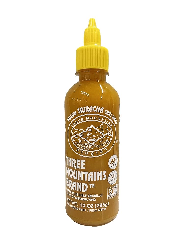 Three Mountains Yellow Sriracha Sauce 18oz