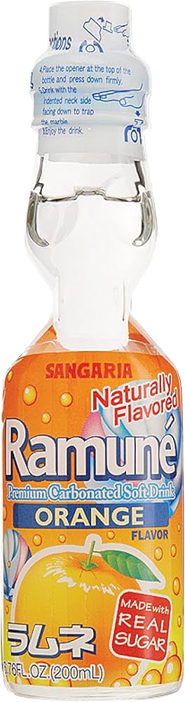 Sangaria Ramune Orange(6.76 OZ)