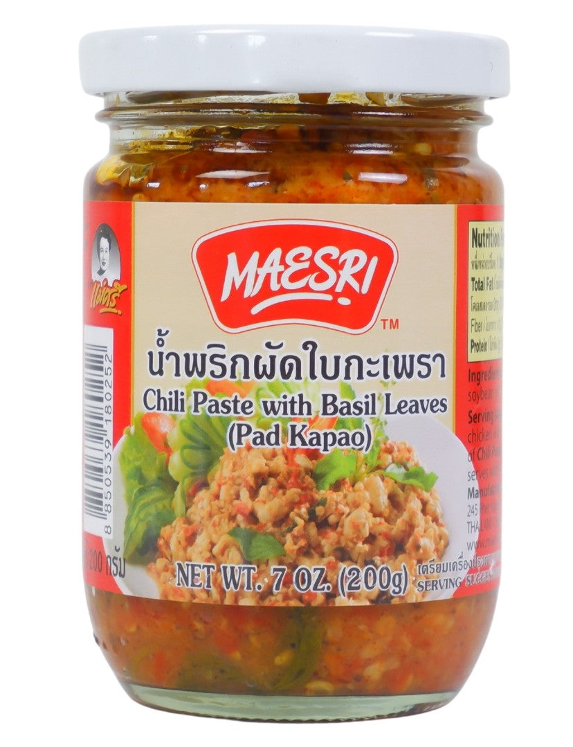 Maesri Chili Paste With Sweet Basil Leaves (7.0 oz)
