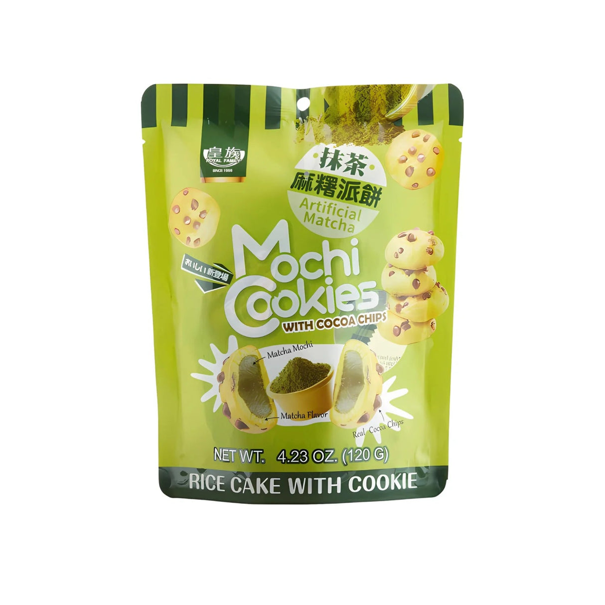 Royal Family Mochi cookies matcha (4.23 oz)
