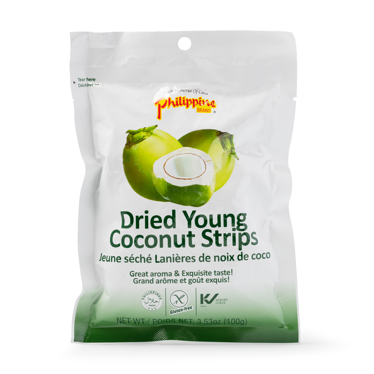 Philippine Dried Young Coconut Strips (3.53 oz)