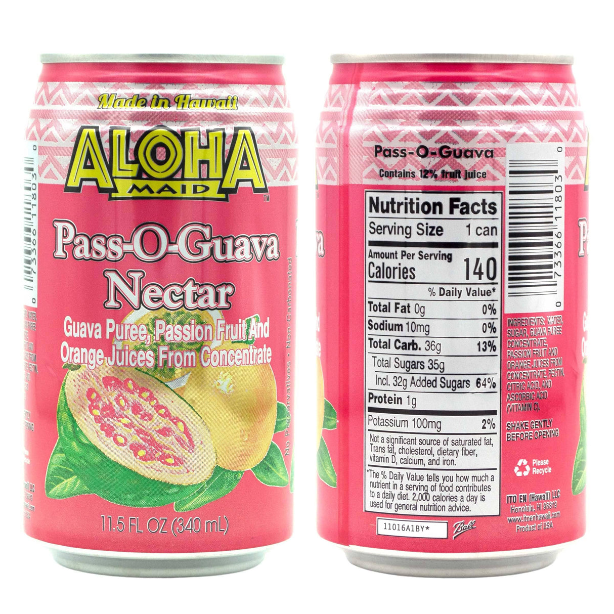 Aloha Maid Pass-O-Guava Nectar Drink