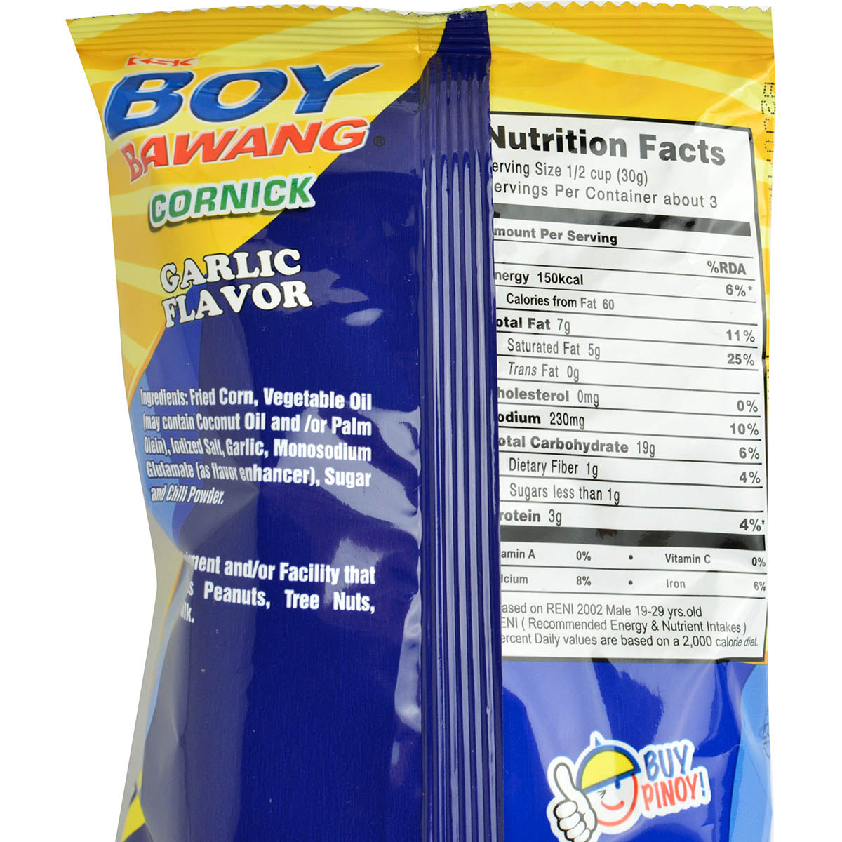 Boy Bawang Cornick Garlic Flavor