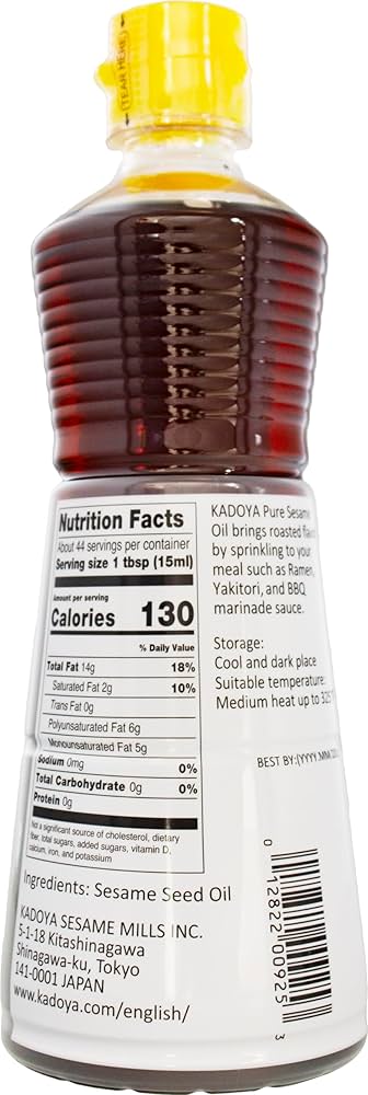 Kadoya Roasted Sesame Oil