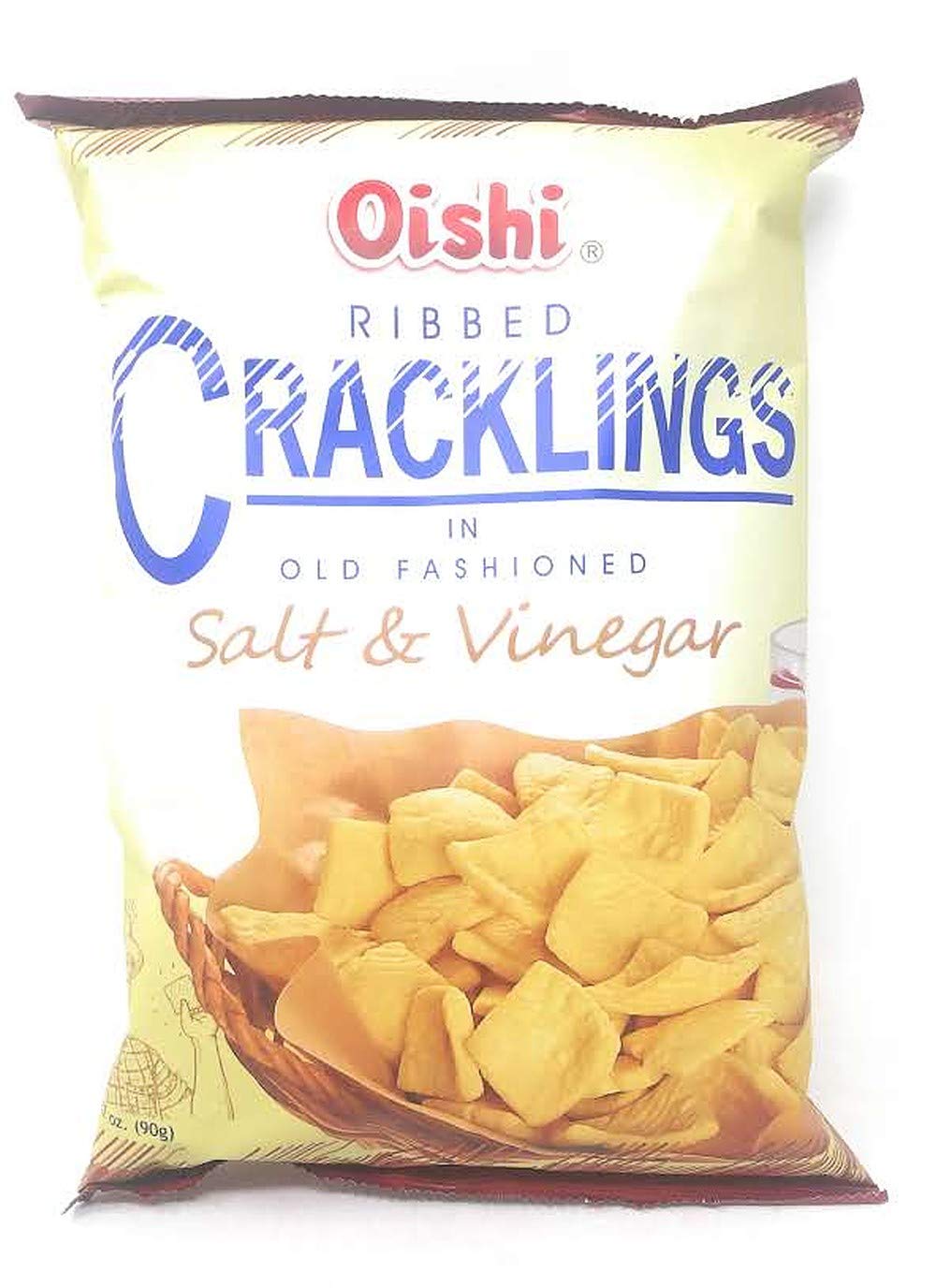 Oishi Ribbed Crackling Salt N Vinegar (3.17 oz)