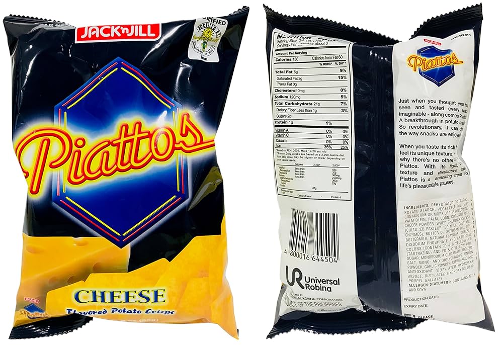 Jack N Jill Piattos Cheese Flavor