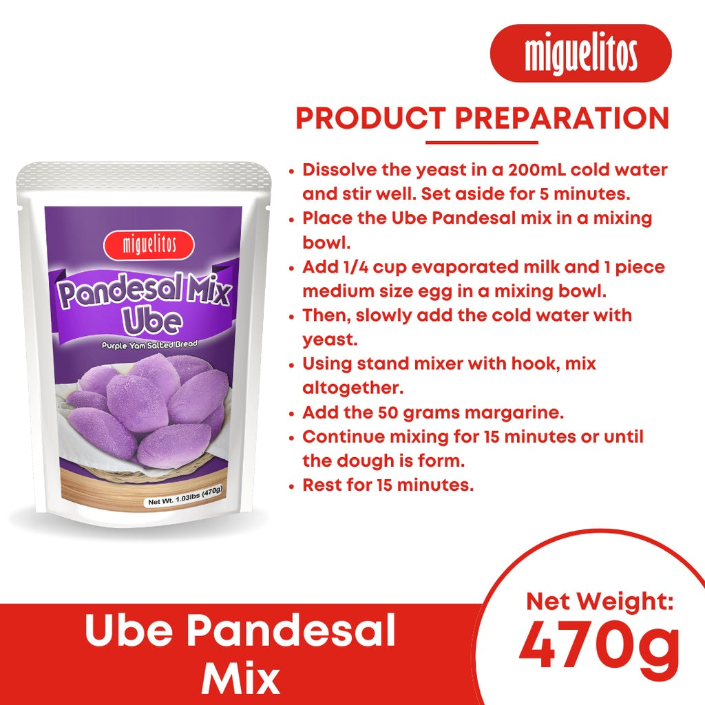 Miguelitos Ube Pandesal Mix (470 g)