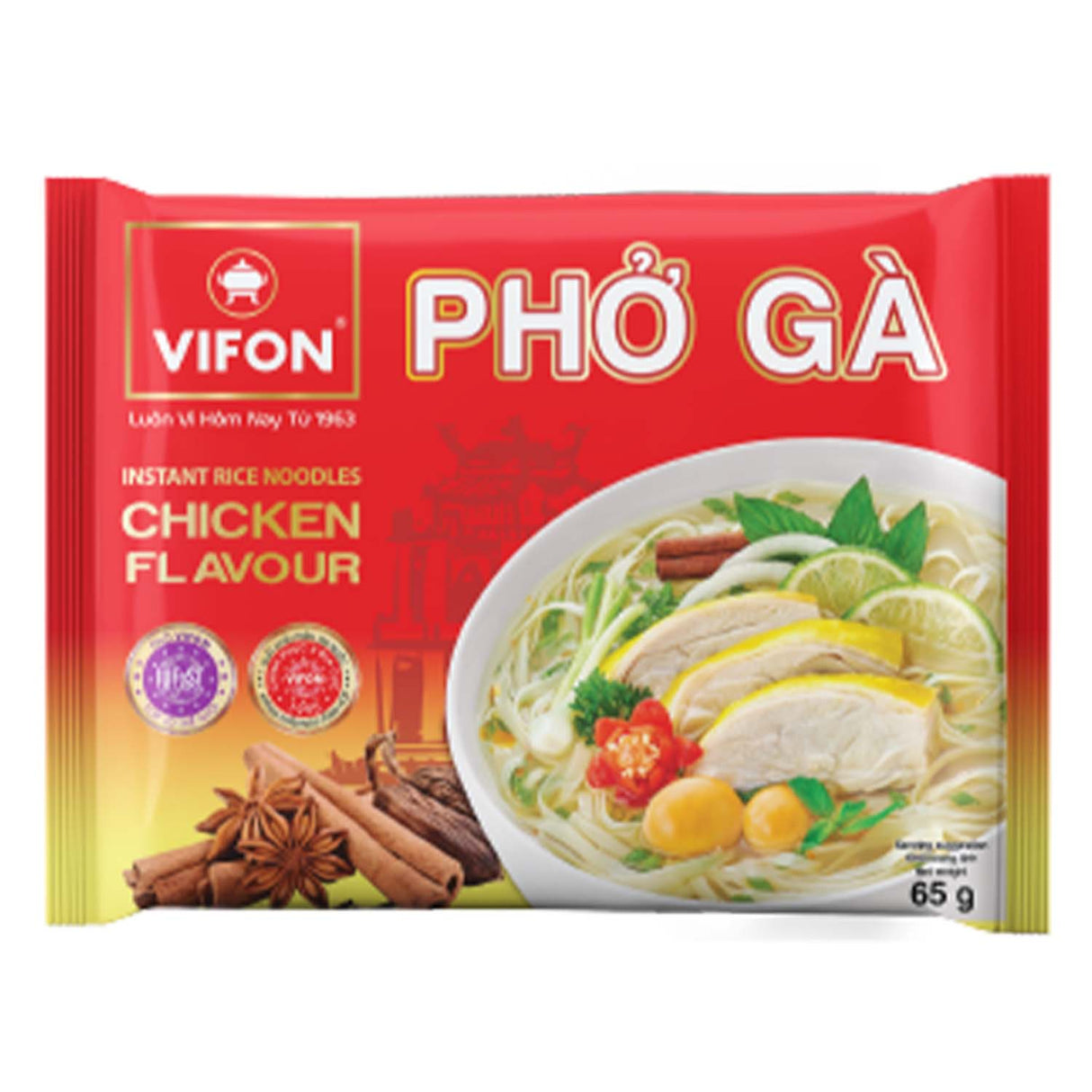 Vifon (Pho Ga) Rice Noodles Chicken Flavor (2.29oz)