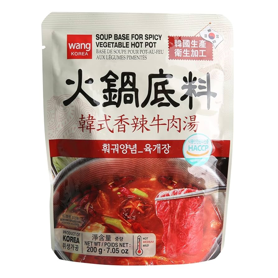Wang Korea Soup Base Spicy Vegetable (7.5 oz)