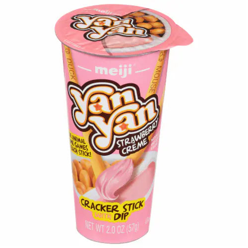 Meiji Yanyan Cracker With Strawberry Dip (2.0 oz)