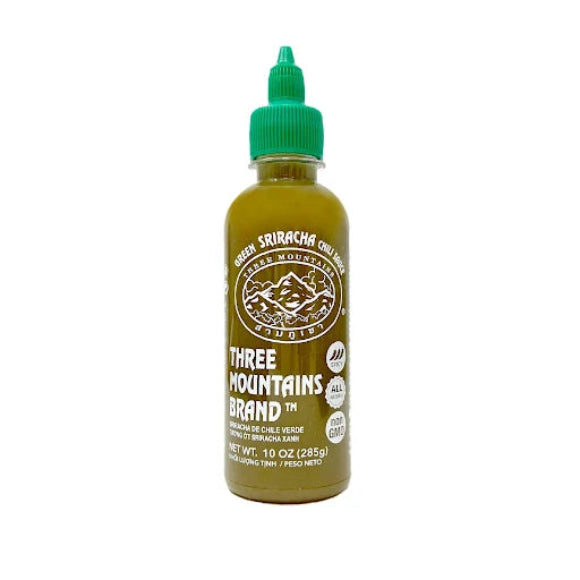 Three Mountains Green Sriracha Chili Sauce