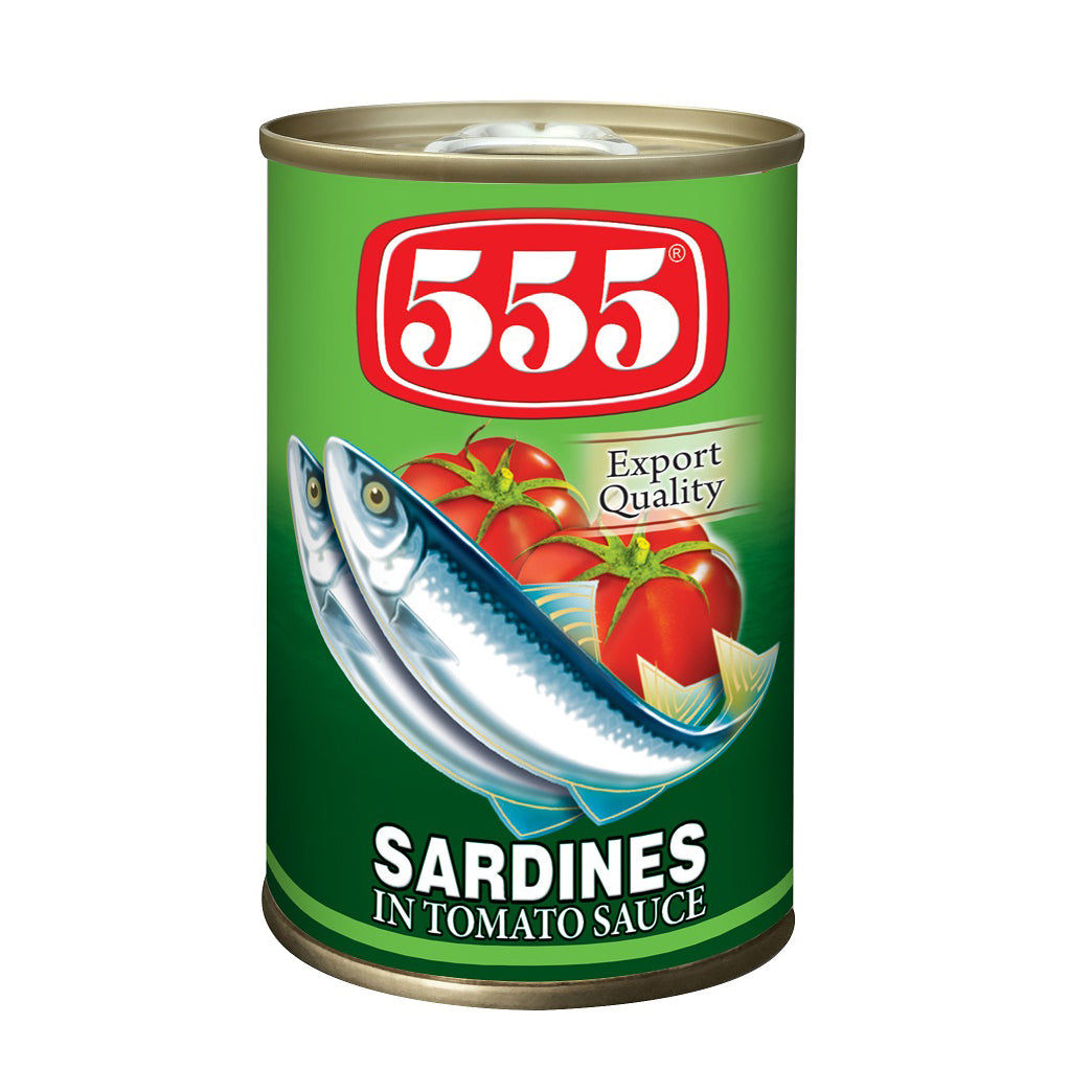 555 Sardines Tomato Sauce Regular (Green)