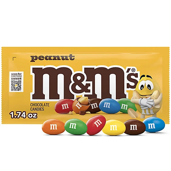 M&M Peanut Chocolate Candy (1.74 oz)