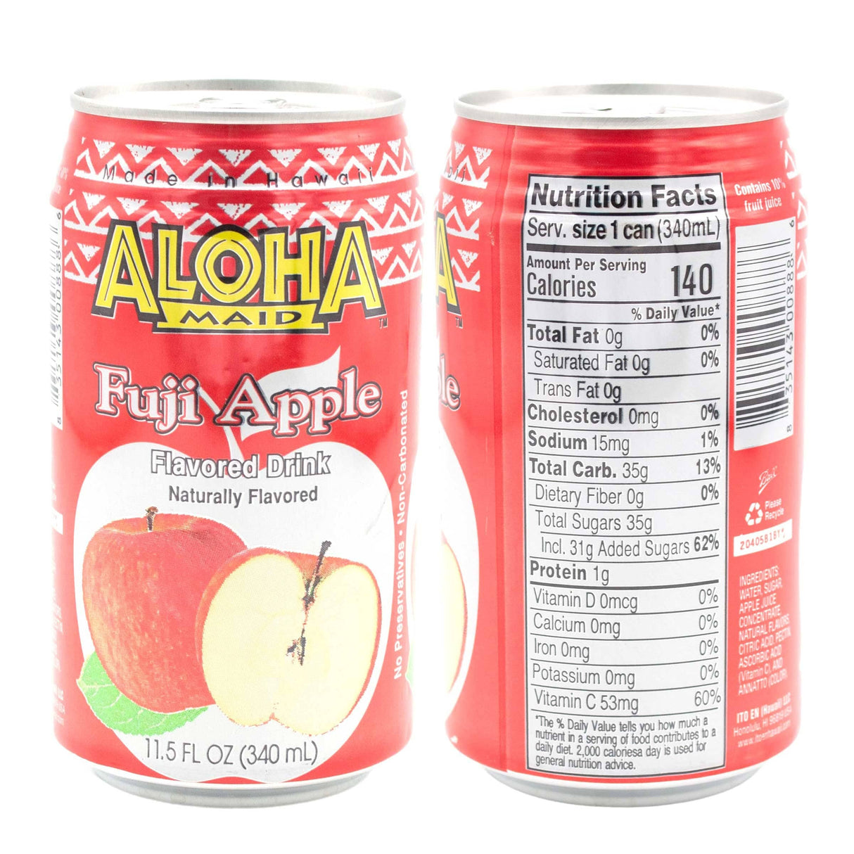 Aloha Maid Fuji Apple Flavored Drink