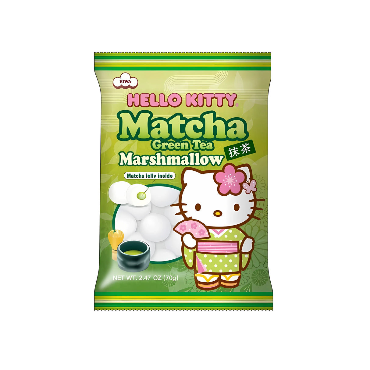 Eiwa Hello Kitty Matcha Green Tea Marshmallow
