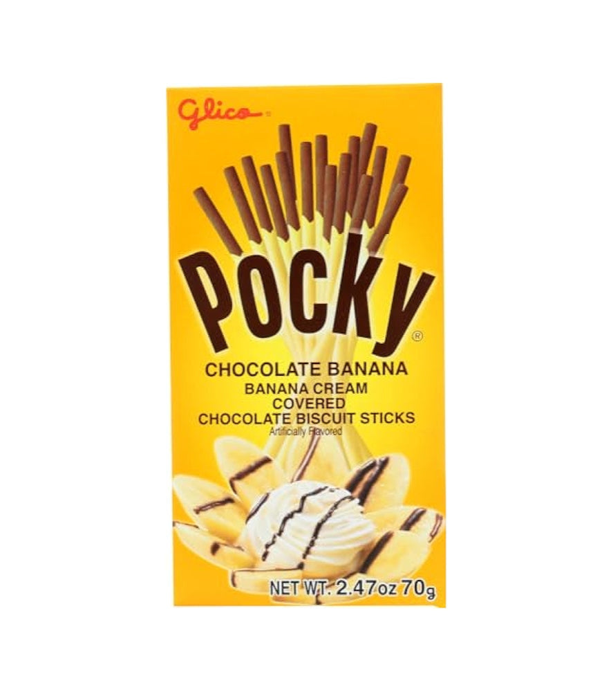 Glico Pocky Banana Cream Covered Biscuit Sticks