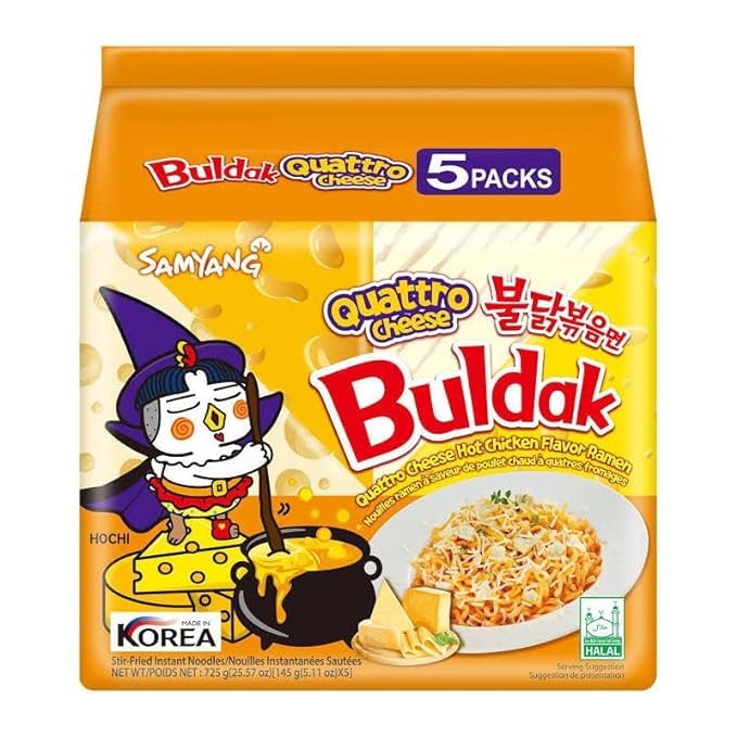 Samyang Spicy Quattro Cheese Flavor (5packs)